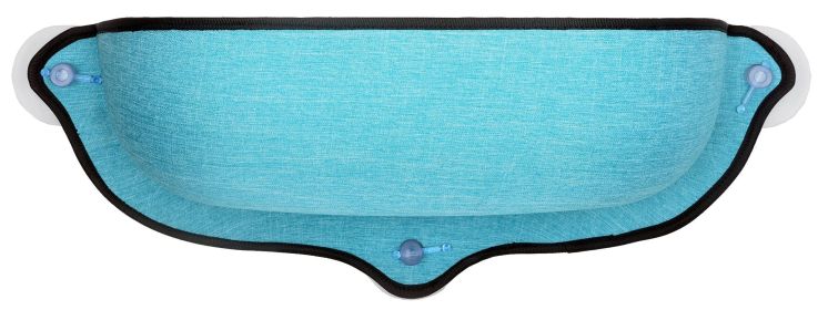 Pet Life 'Gravity-Lounge' Suction Cup Kitty Cat Lounger and Bed (Color: Blue)